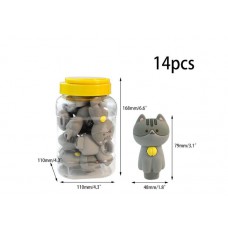 Silicone Hand Pipe Small Cat Jar Y305 14CT
